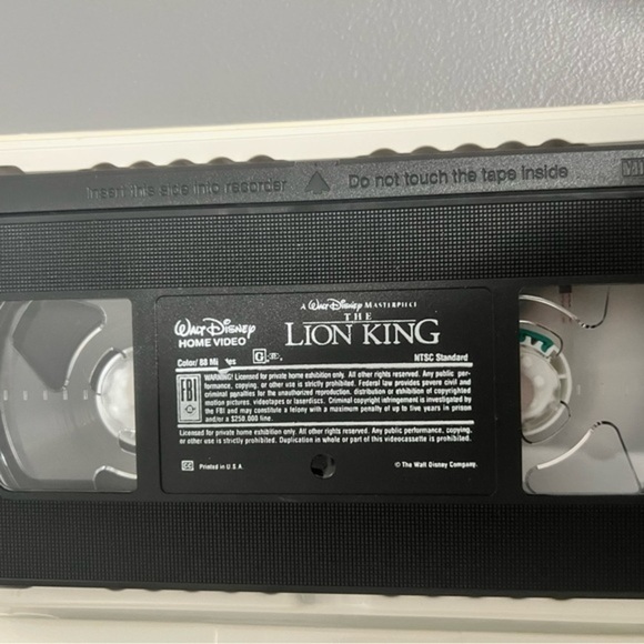 Disney The Lion King VHS 1995 Black Diamond Classic Vintage Disney Movie Tape - Picture 7 of 7